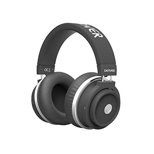 Denver Electronics BTH-205Black Diadema Binaural Inalámbrico y alámbrico Rosa - Auriculares (Inalámbrico y alámbrico, Diadema, Binaural, Supraaural, 294 g, Rosa), Negro