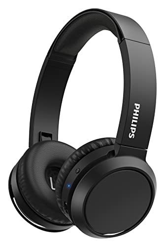 Philips H4205BK/00 Auriculares inalámbricos Bluetooth, On Ear (Bass Boost, 29 Horas de autonomía, Función de Carga rápida, Aislamiento acústico, Diseño Plegable) - Color Negro