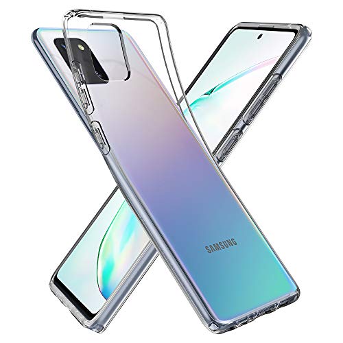 Spigen, Funda Compatible con Samsung Galaxy Note 10 Lite [Liquid Crystal] Protección Delgada de Gel Silicona y claridad Premium de TPU [Compatible con Carga Inalámbrica] - [Trasparente] ACS00683