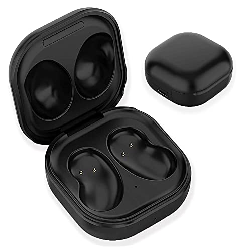 Funda de carga compatible con Samsung Galaxy Buds Live SM-R180, funda de repuesto con cable para Galaxy Buds Live, solo carga con cable, sin carga inalámbrica (auriculares no incluidos) (negro)