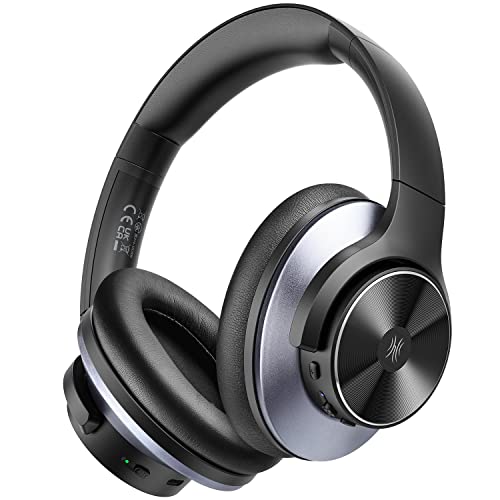 OneOdio A10 Auriculares Inalámbricos Híbridos con Cancelación de Ruido[45H] Auriculares Bluetooth sobre la Oreja con Hi-Res Audio Sound,Graves Bass,Modo Transparente para Travel PC Home Office