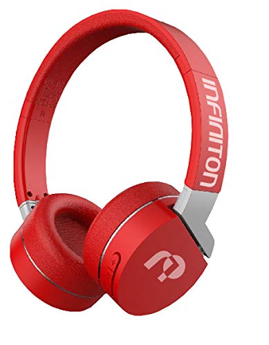 Auriculares Diadema Bluetooth HS-B520 INFINITON (Inalambricos, Batería, Microfono, Lector microDS, Bluetooth) (Rojo)