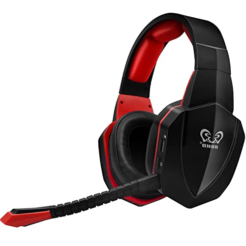 HUHD 2.4G - Auriculares inalámbricos para Nintendo Switch, Compatible con PS5, PS4, PC y Ordenador Over-Ear, micrófono extraíble