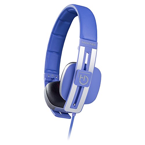 Hiditec | Auriculares con Cable Wave | Cascos Color Lila para PS4, PC, Xbox, Smartphone | con Cable Reforzado y Micrófono | Sonido Envolvente | Producto Español | Auricular Azul de Diadema