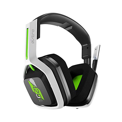 ASTRO Gaming A20 Auriculares inalámbricos Gen 2, ligeros y resistentes, Micrófon volteable silenciar, Batería de +15 Horas, Alcance inalámbrico de 15m, Xbox Series X|S/Xbox One/PC/Mac - Blanco/Verde