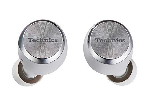 Technics EAH-AZ70WE-S - Auriculares True Wireless Noise-Cancelling control táctil(Bluetooth independiente, estuche de carga, resistente a sudor y agua, batería larga duración, asistentes de voz) plata