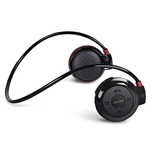 Cootree Auriculares Deportivos inalámbricos con micrófono Incorporado, Auriculares Bluetooth detrás de la Cabeza, Plegables y para Llevar en el Bolso