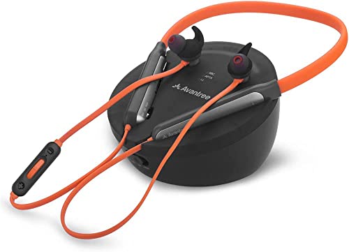 Avantree Medley Clear-Auriculares inalámbricos para Escuchar TV con diálogo Claro,Volumen Mejorado,Barra de Sonido passthrough,Cascos de Banda para Cuello 20H con transmisor Bluetooth y Base de Carga