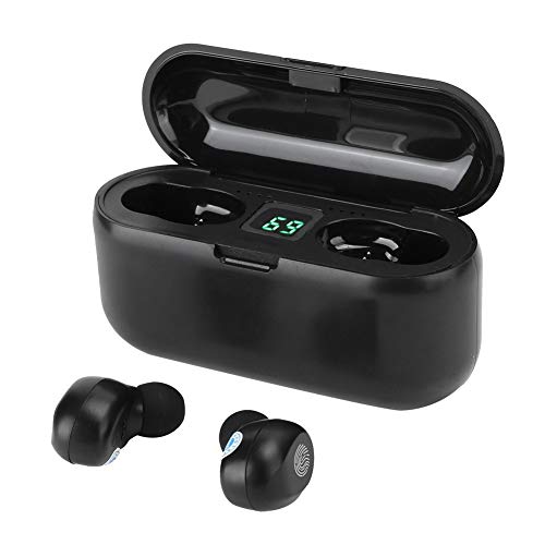 AMONIDA F9 Touch LED Pantalla Digital Bluetooth 5.1 Auricular Biauricular Auriculares inalámbricos con reducción de Ruido