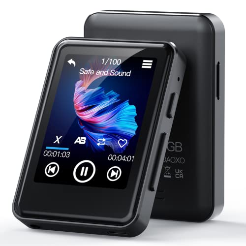 ZOOAOXO 64GB Reproductor MP3, MP3 Bluetooth 5.2 con 2.4