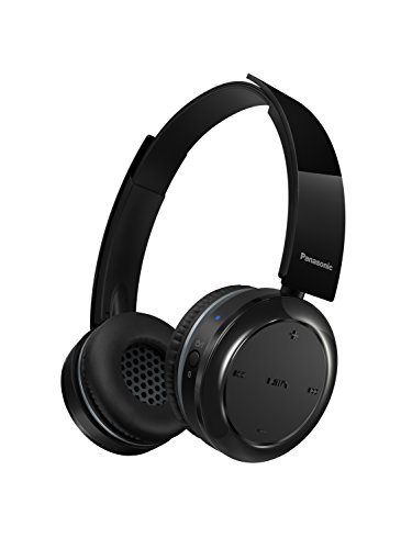 Panasonic RP-BTD5E-K - Auriculares Bluetooth diadema abiertos (micrófono y manos libres, batería de larga duración, USB, cascos inalámbricos, diadema moviles, TV, PC), negro (Versión Importada)