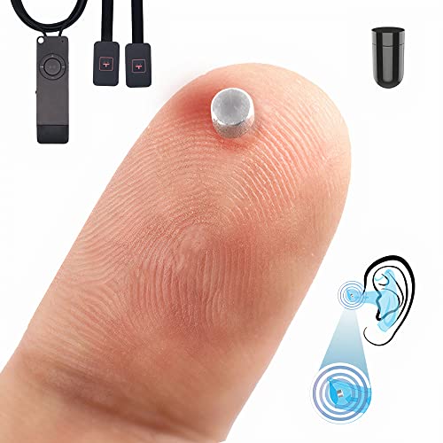 PingaOculto Auricular para Examenes Imán V2 Oculto Mini Invisible sin Movil con MP3 para Grabaciones y Pulsadores para Pie - Auricular Espia Inalambrico para Examen (Imán V2 + VIP Pro UltraMini)