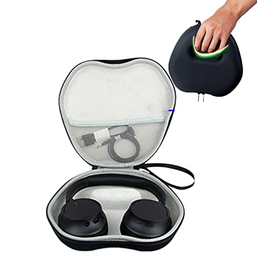 Funda de transporte para auriculares Sony WH-CH720N/WH-CH520, funda protectora EVA para guardar auriculares WH-CH720N/WH-CH520, con bolsa de malla de accesorios (negro)