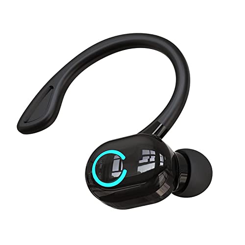 Auricular Bluetooth 5.2,Auriculares Bluetooth de un Solo Oído Auricular Bluetooth Inalámbrico Negocio con Micrófono,Auricular Inalámbrico con Cancelación de Ruido Durante Negocios/Oficina/Conducción