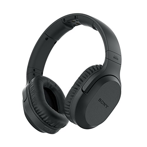 Sony MDR-RF895RK Auriculares Inalámbricos (Cancelación de Ruido, Transmisión por Radiofrecuencia, 20 horas de Batería, Modo Voz), Color Negro