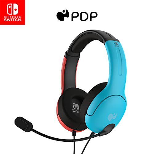 PDP LVL40 NS Auriculares estéreo con cable, Azul/Rojo