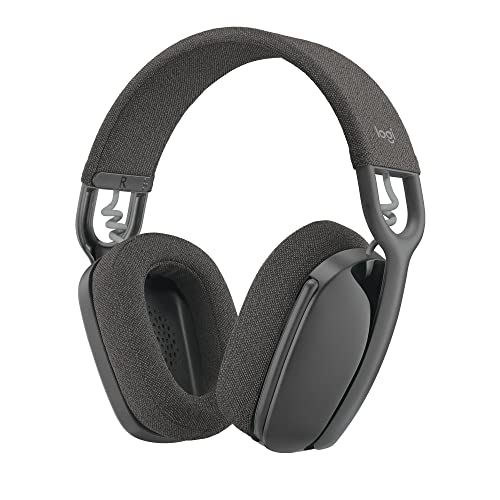 Logitech Zone Vibe 125 Auriculares Inalámbricos, Micrófono con Cancelación de Ruido, Bluetooth, Receptor USB-A; Compatibles con Zoom, Google Voice, Google Meet, Mac/PC - Gris