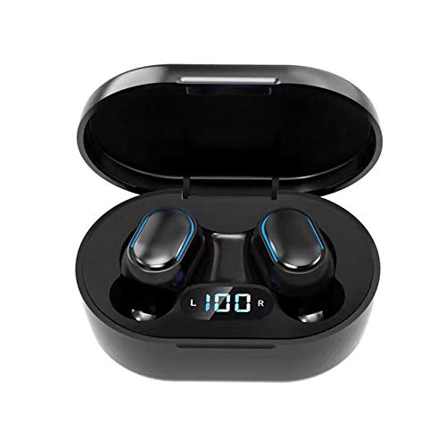 Rpanle Auriculares Bluetooth, Auriculares Inalámbricos Bluetooth 5.0 en la Oreja con 300mAh Caja de Carga, Micrófono Incorporado, Control Táctil, para Deporte Correr