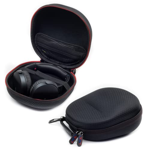 Digicharge Funda Rígida para Auriculares On-Ear Sony WH-CH510 MDR-ZX MDR-XB, JBL, Beats Solo SOLO3, Pioneer, Bose, Marshall Auriculares Headphones 18.5x18.5cm máx