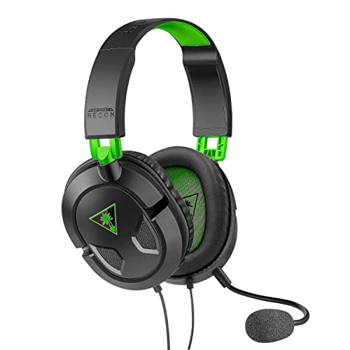 Turtle Beach Recon 50X Auriculares Gaming Xbox One, PS4, PS5, Nintendo Switch y PC, Negro / Verde