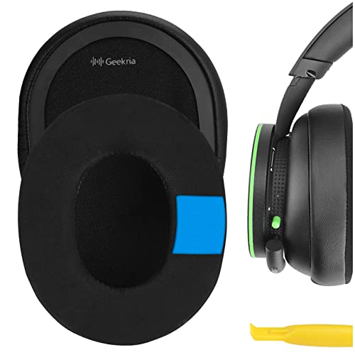 Geekria Almohadillas de Repuesto de Gel de refrigeración Deportiva para Microsoft Xbox Wireless,Xbox Stereo Wired 20th Anniversary Special Edition Auriculares Almohadillas de oído(Negro)