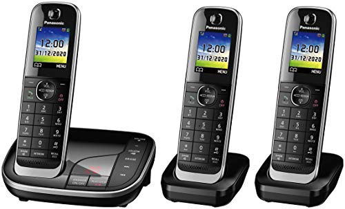 Panasonic KX-TGJ323 Cordless Phone with Answering Machine (DECT,Hands Free Functionality, Low Radiation), [Importado de UK]