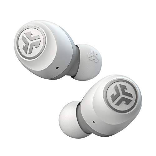 JLab Go Air Auriculares Inalambricos Bluetooth, True Wireless con Doble Conexion y Caja de Carga USB, Sonido EQ3 Personalizado y Ajuste mas Pequeno, Blanco