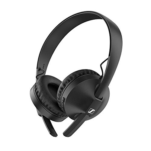 Audífonos inalámbricos Sennheiser HD 250BT Bluetooth 5.0 con AAC, aptX, Baja latencia aptX, tecnología de transductor y micrófono Integrado con una duración de batería de 25 Horas, Carga rápida, Negro