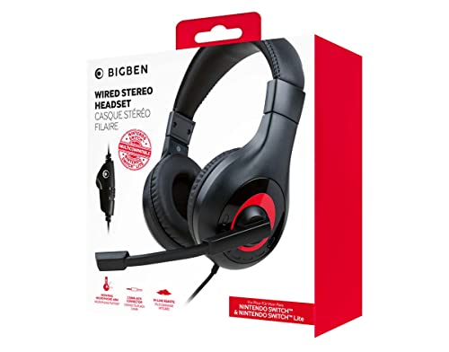 Nacon - Auriculares Gaming Estéreo con cable para Nintendo Switch y Switch Lite- Negro (Nintendo Switch)