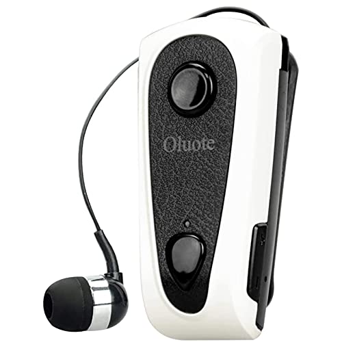 picK-me Audifonos Manos Libres Bluetooth, Auriculares inalámbricos Bluetooth con micrófono, Bluetooth 4.0, 120 H en Espera, para iPhone Android Teléfono móvil (Blanco)