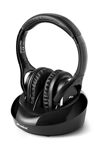 Meliconi HP600 Pro Circumaural Diadema Negro - Auriculares (Circumaural, Diadema, Inalámbrico y alámbrico, 20 - 20000 Hz, Negro)