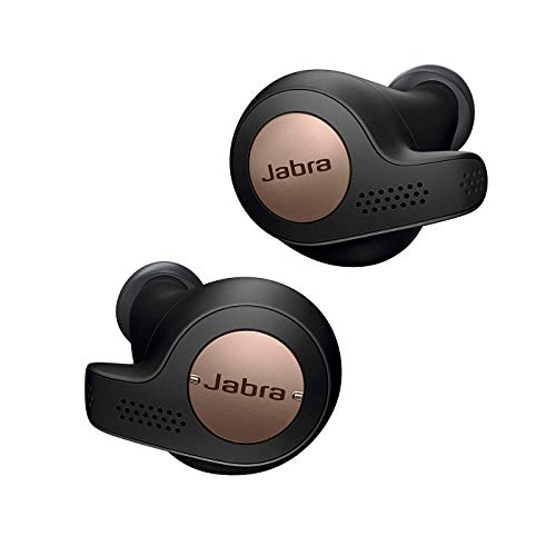 Jabra Elite Active 65t, Auriculares Deportivos Bluetooth con Cancelación Pasiva de Ruido y Sensor de Movimiento, Auténticas Llamadas Inalámbricas y Música, Negro Cobre