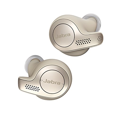 Jabra Elite 65t, Auriculares Bluetooth con Cancelación Pasiva del Ruido, Tecnología de Cuatro Micrófonos para Auténticas Llamadas Inalámbricas y Música, Beige Dorado