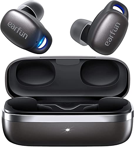 EarFun Free Pro 2 Inalambricos Auriculares - Bluetooth 5.2 Auriculares Cancelacion de Ruido con 6 Micrófonos, Estuche de Carga, Reproducci 30 Horas, Resistentes al Agua