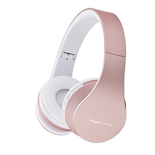 PowerLocus Auriculares Inalámbricos Bluetooth, Auriculares Bluetooth Diadema, Cascos Bluetooth con Micrófono, Hi-Fi Stereo Sonido, Graves Profundos, Audifonos Plegables para iPhone/Android/PC/Viajes