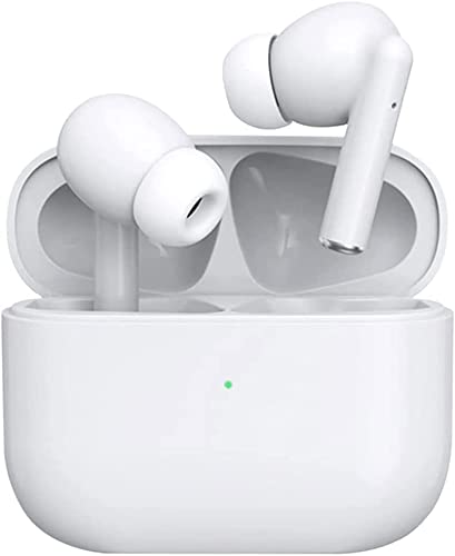 Auriculares Bluetooth 5.3, Auriculares inalámbricos, Auriculares inalámbricos, micrófono Integrado y Funda de Carga, reducción de Ruido estéreo 3D HD para Auriculares Apple Airpods/Android/iPhone