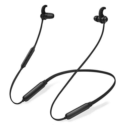 Avantree Auriculares de Nuca Bluetooth Diadema Inalambricos para TV PC, 20 Horas, Magnético Auriculares Inalámbricos con Micrófono, Sin retardo, Compatibles con Móviles iPhone música & Llamadas