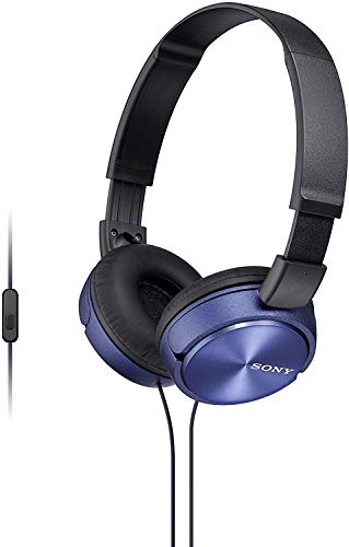 Sony MDR-ZX310APL - Auriculares de diadema cerrados (con micrófono, control remoto integrado), azul