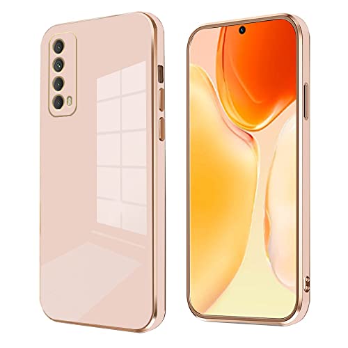 Compatible con Huawei P Smart 2021, funda de silicona fina, funda para teléfono móvil Huawei P Smart 2021, funda suave, funda protectora Huawei P Smart 2021, carcasa fina, color blanco, resistente a