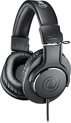 Audio-Technica M20x Auriculares de estudio profesionales para grabación de estudio, creadores, podasts y escucha diaria.