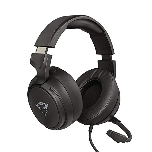 Trust GXT 433 Pylo Auriculares Gamer con Micrófono Plegable, Unidades de Altavoces Activos de 50 mm, Cable Trenzado, para PS4, PS5, PC, Nintendo Switch, Xbox One, Xbox Series X - Negro