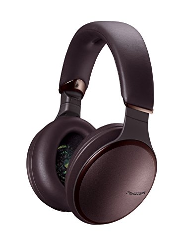 Panasonic RP-HD610NE-T Auriculares Bluetooth Premium (Noise-Cancelling, Sonido Hi-Fi, Siri, Carga Rápida, Asistente de Voz Optimizado, 20h Reproducción, Compatible Con Cable) Funda de Viaje -Burdeos