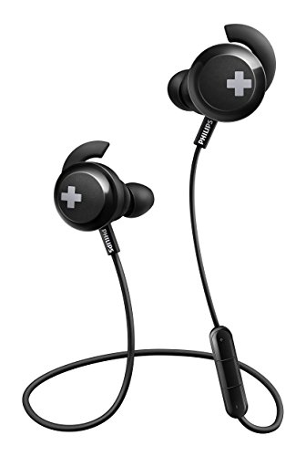 Auriculares inalambricos Philips SHB4305BK/00 auriculares Bluetooth (Bluetooth, graves voluminosos, aislamiento acústico, muy ligero, 6 horas de duración de la batería) color negro