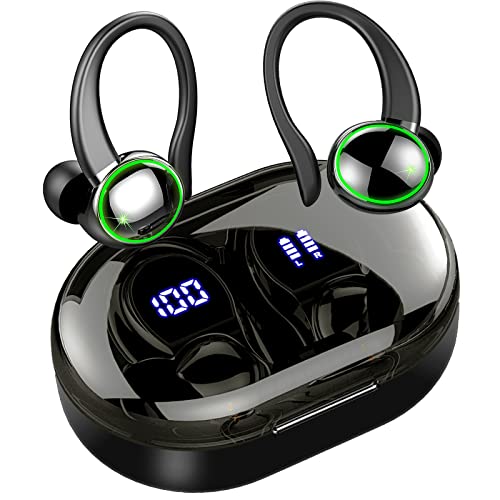 Auriculares Inalambricos Deportivos, Auriculares Bluetooth 5.3 con Microfono Estéreo Reducción de Ruido, 48H Auricular In-Ear Cascos Inalambricos Bluetooth IP7 Impermeables Deporte, Carga Rápida USB-C