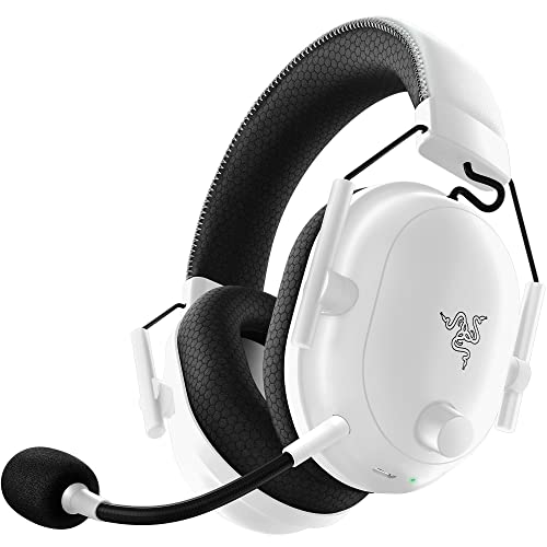 Razer BlackShark V2 Pro (2023) - Auriculares inalámbricos Premium para Deportes electrónicos (micrófono HyperClear Super Wideband, Triforce Titanium 50 mm, tecnología inalámbrica HyperSpeed) Blanco