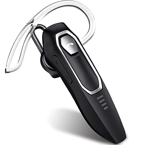 Pinganillo Bluetooth Movil, Manos Libres Bluetooth Auricular con 2 micrófonos cancelación de Ruido, 30 Horas Tiempo de conversación, Auricular inalámbricos para iPhone/Samsung/Huawei/Xiaomi/LG/Sony