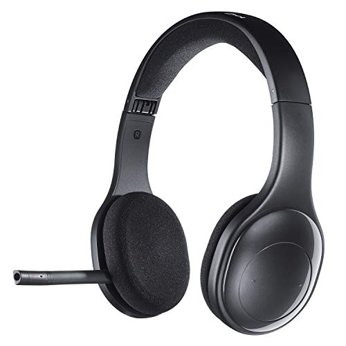 Logitech H800 Auriculares Inalámbricos Bluetooth, Sonido Estéreo de Alta Definición y Micrófono con Supresión de Ruido, Nano-Receptor USB, Multi-Dispositivos, Batería Recargable, PC/Mac/Móvil/Tablet