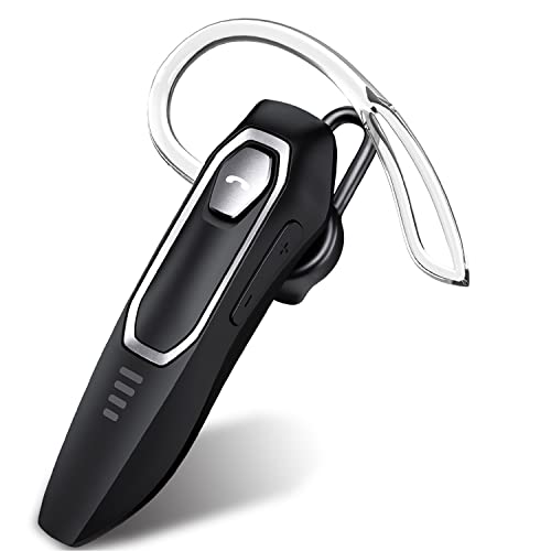 Micool Manos Libres Bluetooth Auricular con cancelación de Ruido, Función Mute Pinganillo Bluetooth movil 30H de Tiempo conversación, Inalámbrico Auricular Bluetooth para Telefono