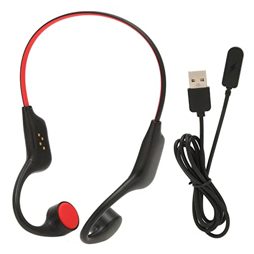 Luqeeg Auriculares Abiertos, Auriculares Inalámbricos Bluetooth 5.3 Auriculares Banda para el Cuello IP68 Impermeable 16G Memoria Interna Conducción ósea Auriculares Deportivos con MP3 Y Bluetooth