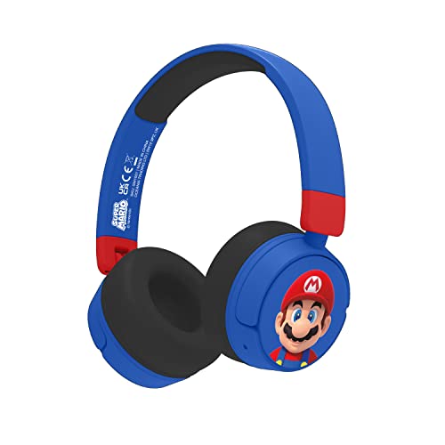 OTL Technologies Auriculares Infantiles INALÁMBRICOS Super Mario Bluetooth Plegables